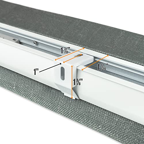 Biltek Gray Roman Shades Total Blackout Window Blinds Inside/Outside Mount Thermal Washable Fabric 26" W X 64" H #TOP7