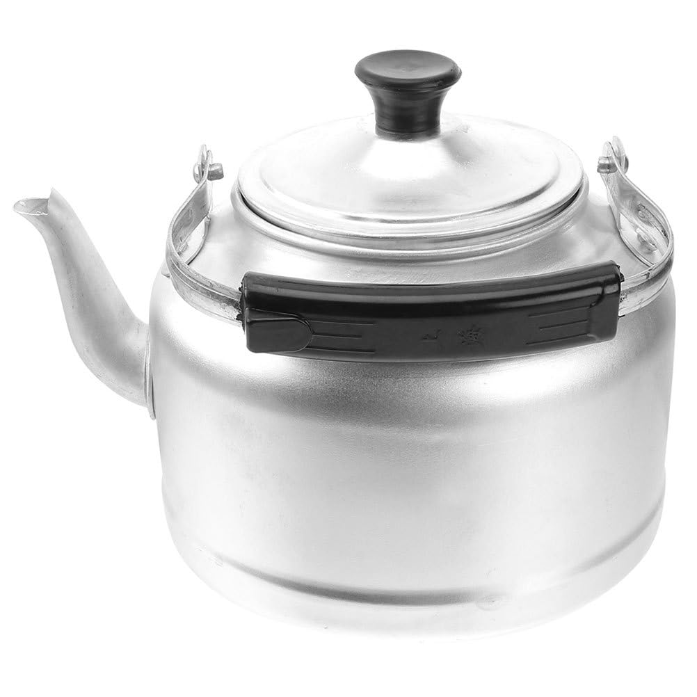 Cabilock Bouilloire en aluminium 2 l - Bouilloire à induction - Avec poignée - Pour cuisine, cuisinière à gaz, pique-nique, style vintage