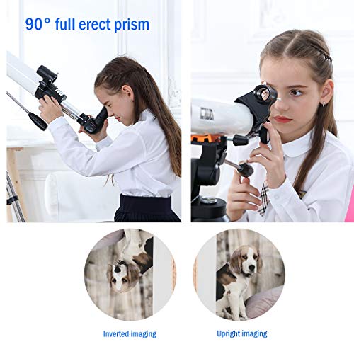 Telescopio astronómico YXCKG 70mm refractor con trípode miniatura 4