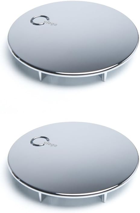ViegaDomoplex Cover (2 Pieces) Chrome-Plated Diameter 75 mm Model: 6930.0 Suitable for Domoplex 52 mm Viega Drain Fitting Vertical/Horizontal