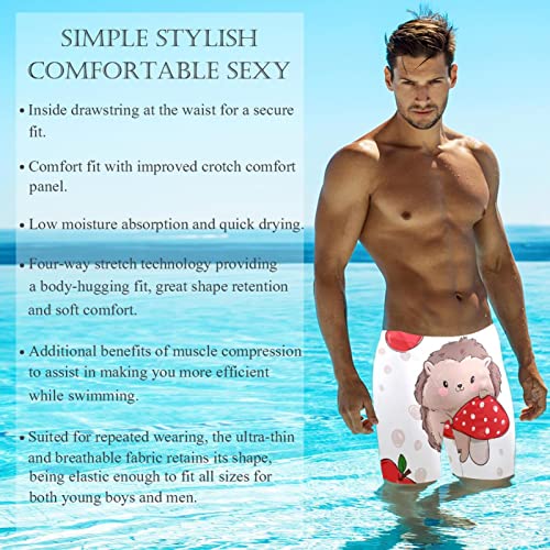 Short de bain homme imprimé champignon original maillot multicolore coloré taille S - 3