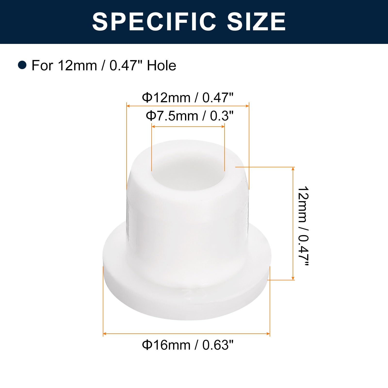 Bouchon Etanche Tuyau Appareil QUARKZMAN 4pcs Bouchons De Trou En Silicone, 23 Mm Diamètre Bouchons étanches Ronds