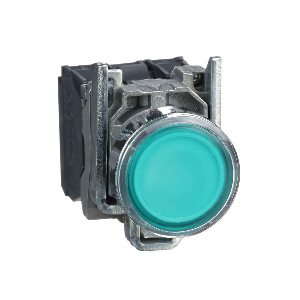 Schneider Harmony - XB4BW33B5 24v Complete Green Illuminated Pushbutton New