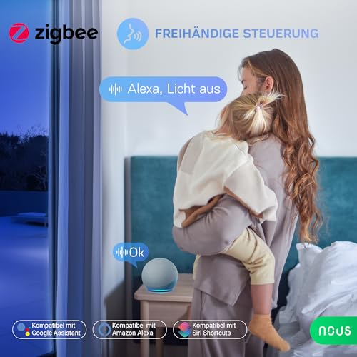 A1Z ZigBee Smart Steckdose mit Energieüberwachung, 10A, Fernsteuerung, Sprachsteuerung, Zeitplan & Timer, Kompatibel mit Alexa… – Ansicht 5