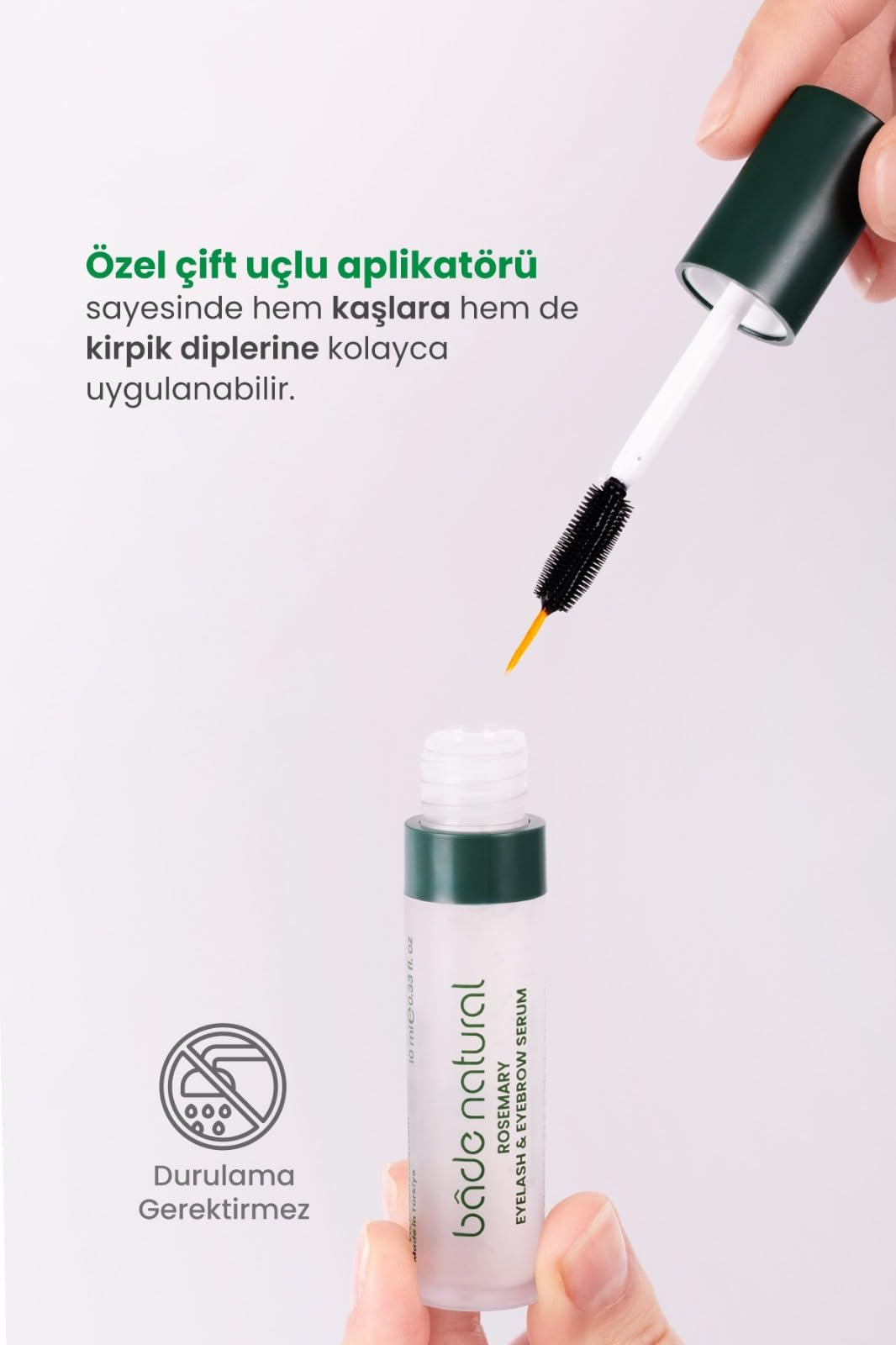 Bade Natural Biberiye Yağı Kaş Kirpik Bakım Serumu 10 ml