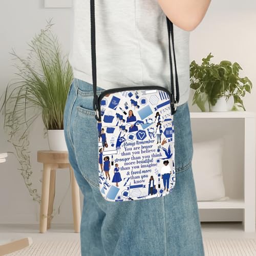 LEVLO Greek Sorority Crossbody Bag Finer Women Gift 1920 Greek Shoulder Bag Pigeon Sorority Sisters Merchandise 7