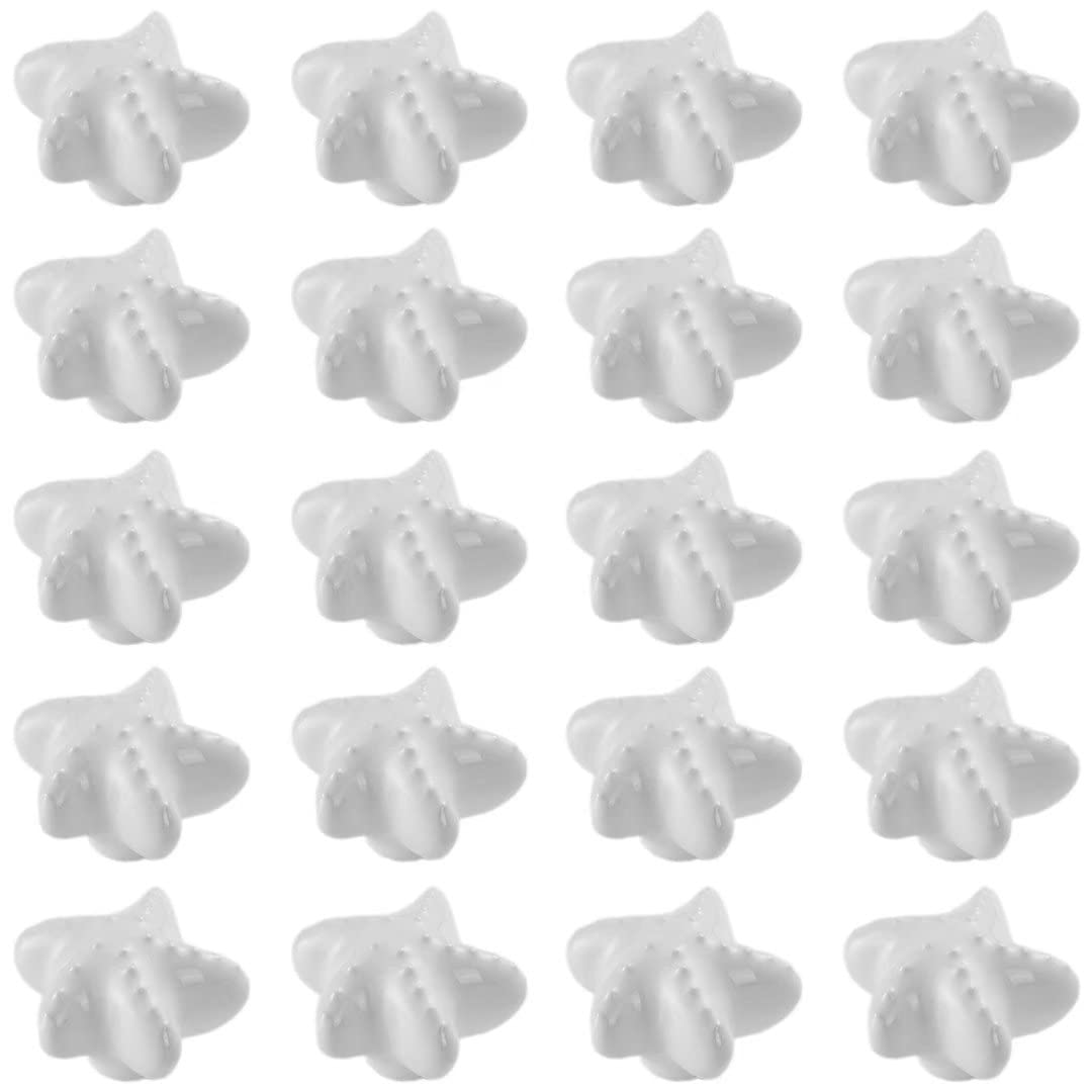 20 confezioni di maniglie da cucina in ceramica bianca per armadietti, cassetti, maniglie per camera da letto, armadietti, cassettiere, maniglie decorative, pomelli per porta