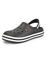 ADDA (LABEL) BOSS-2 || Durable & Comfortable || EVA Sole || Super Soft || Clogs for Men, 10 UK, Black gallery image