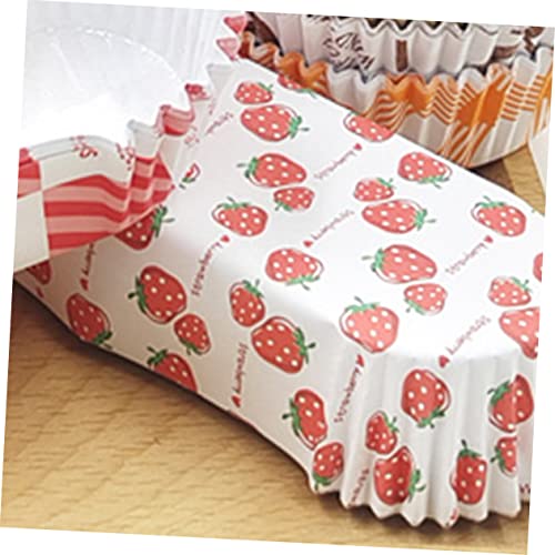 Ultechnovo 100Pcs Boat Cups Cupcake Containers Cake Tray Hot Dog Paper Trays Hot Dog Container Bread Baking Pan Bread Wrappers Paper Food Tray Disposable Paper Cups Hot Dog Cart Disposable #TOP1