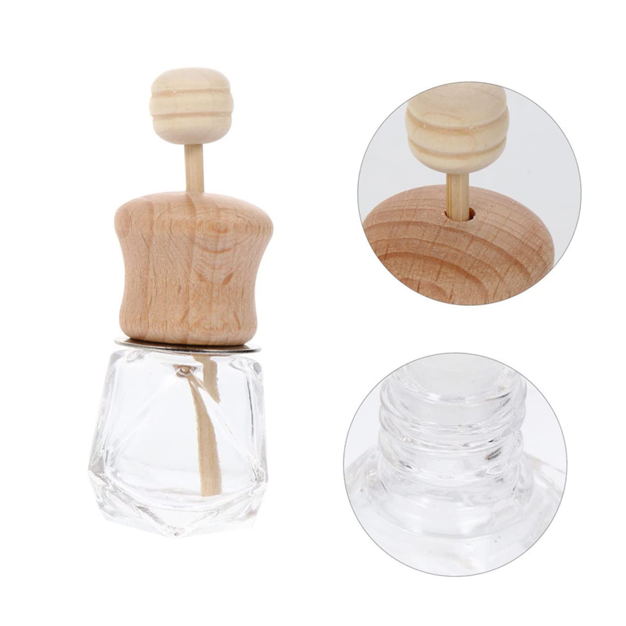 ULTECHNOVO 20pièces Diffuseur De Parfum pour Voiture Lot de Bouteilles Transparentes Accessoire Élégant pour Aromathérapie Et Décoration Automobile