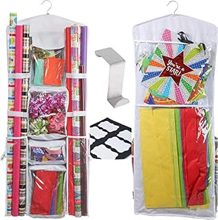 Clorso Extra Large Double Sided 40 Inch Hanging Wrapping Paper Storage Gift Bag