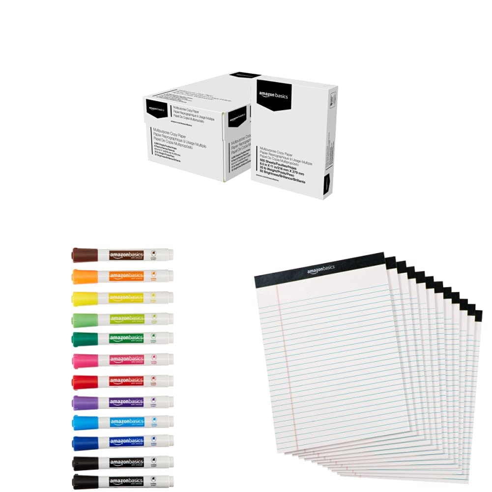 Amazon Basics Multipurpose Copy Printer Paper, 8 Ream Case