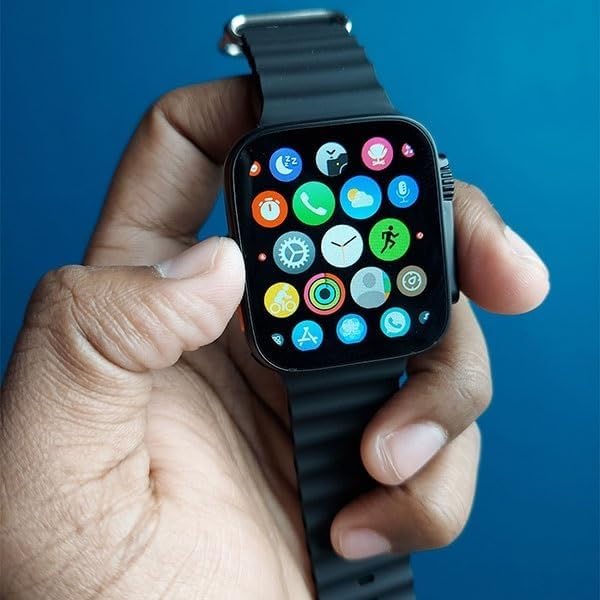 Image of VITALWEAR T800 Ultra Series 1.9-Inch Display Smartwatch with Bluetooth Calling, Voice Assistant & 123 Sports Modes(Black)