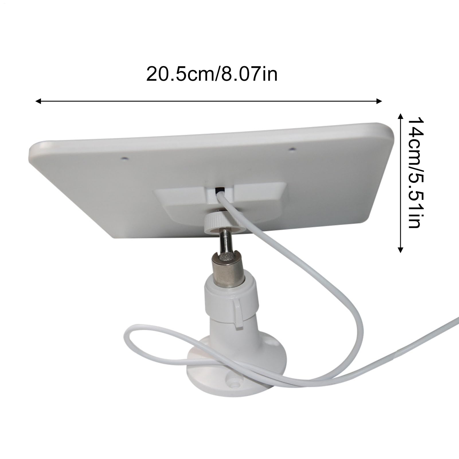 Pannello Solare per Telecamera Accessorio Solare Impermeabile | Caricabatterie da 20W per Videocamera di Sicurezza Per uso domestico, esterno, , giardino, cortile, garage