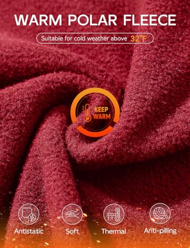 baleaf Women's Fleece Dress Sweatshirt Thermal Long Drawstring Hooded Pullover Polar Winter Tunic Dress with Pocket3