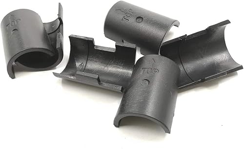 Miniatura 6 de 52 clips de alambre negro para postes de 1 pulgada  Clips de plástico duraderos para bloqueo de estantes, piezas de repuesto para estantes metro,