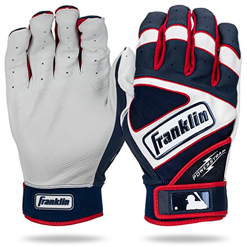 Franklin Sports MLB Batting Gloves - Powerstrap Hi-Lite Adult Men's