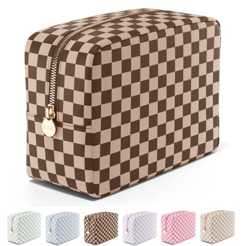 Makeup Bag for Women, Travel Cosmetic Organizer, Waterproof Toiletry Pouch