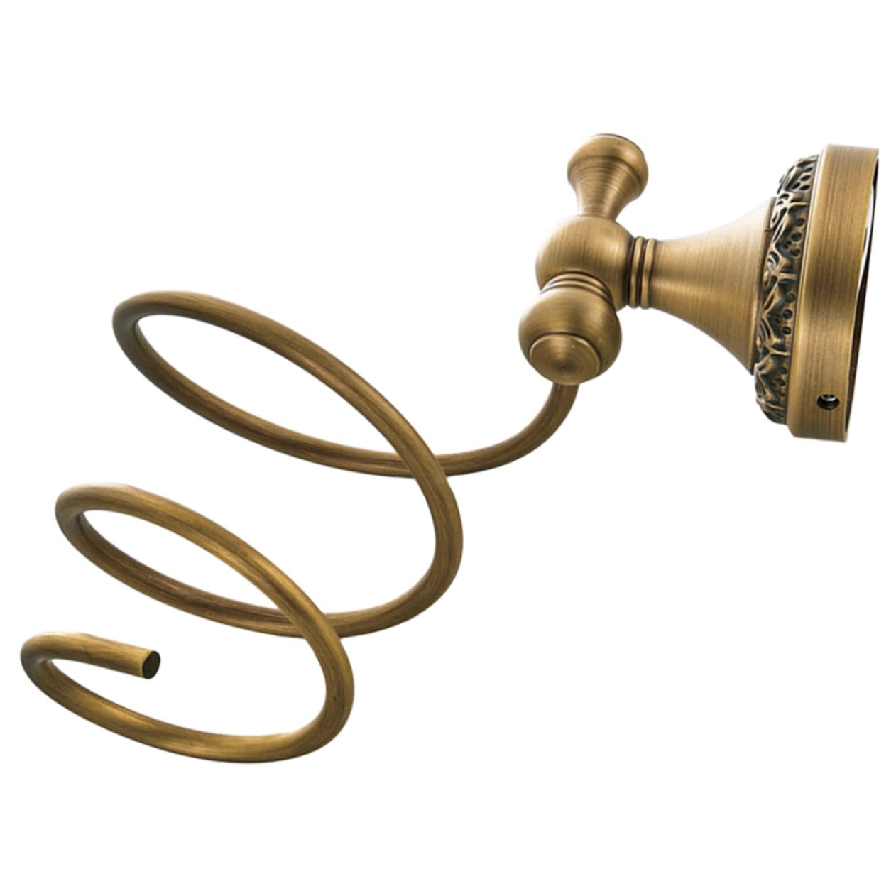 Gatuida Soporte Sostiene de Pelo Dorado Espiral para en de Cobre el Secador Herramientas para Estante y Protege de Peluquería para Baño Dormitorio