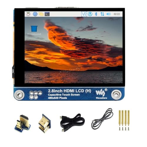 Image of 2.8inch HDMI IPS Capacitive LCD Display (H) Resolution 480x640 Adjustable Brightness Fully Laminated Screen Monitor for Raspberry Pi 5 4 3 B B+ and AI PC Windows 11 /10 / 8.1 /8 / 7 @XYGStudy