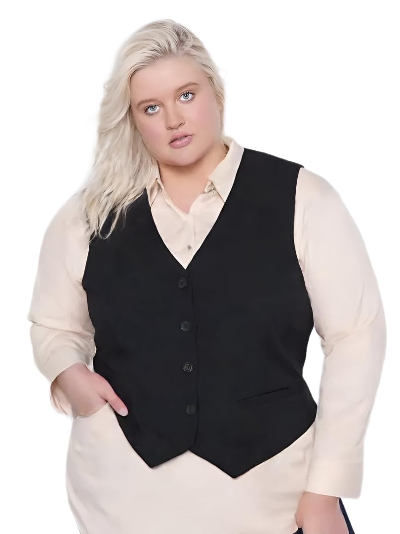 TIPTOP TRENDS Women's Black Waistcoat-Slim Fit Western Waistcoat for Women & Girls-picture-44