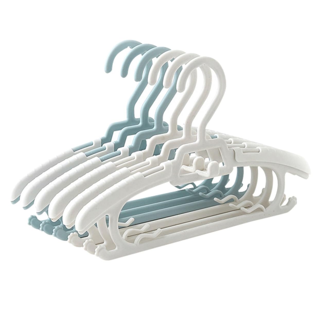 Hemobllo 10Pcs Adjustable Non Slip Clothes Hangers Compact Nursery Closet Organizers for Clothes Sturdy Design for Boys and Space Saving Storage