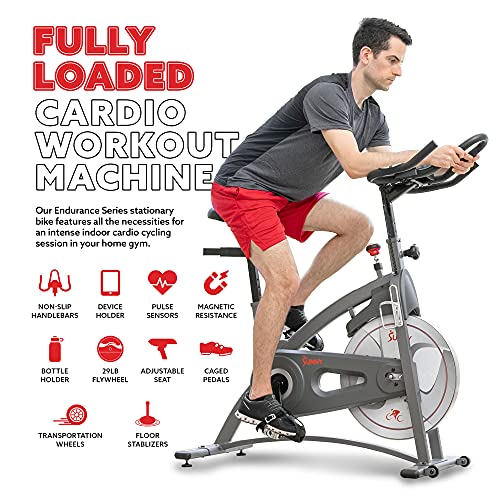 Sunny Health & Fitness Synergy Magnetic Indoor Cycling Bike