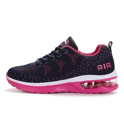 Womens Air Cushion Running Shoes Lightweight Women Trainers Mesh Breathable Sport Walking Sneakers