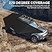 Peakamper 270 Awning Free Standing w/LED Light, 108 sq ft Shelter Car Side 270 Degree Awning, UV50+ Waterproof Wind Resistant for SUV Van Truck Vehicle, Passenger Side