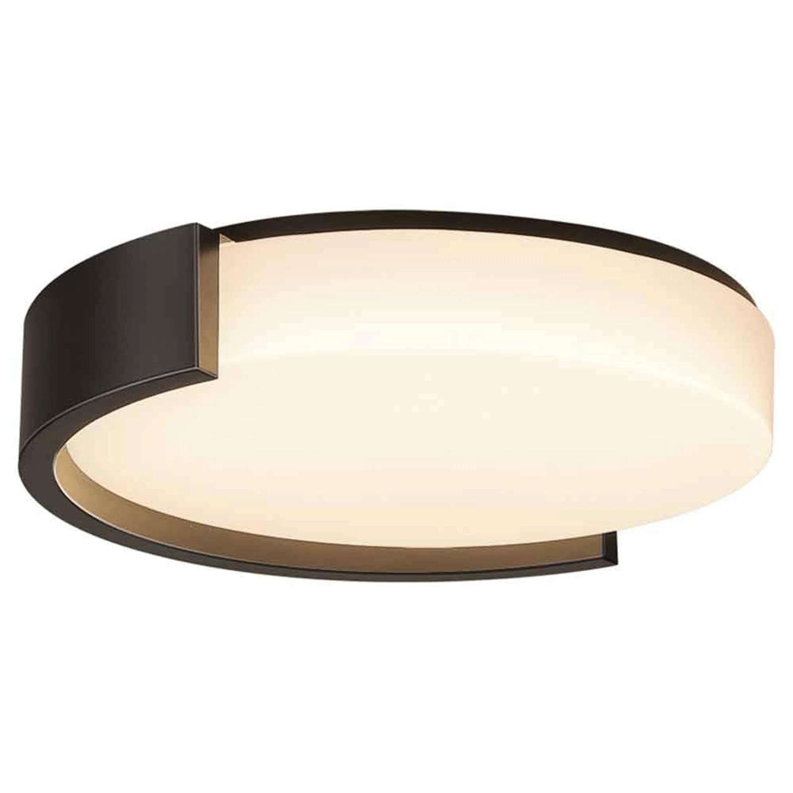 DUddTTW Ceiling Light Fixture LED Flush Mount Lighting Round Ceiling Lamp Thin Close to Ceiling Light Adjustable 3 Color Chandelier(Nero)