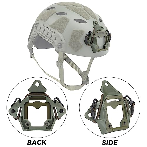 Base NVG para casco táctico con soporte de acero anticaídas 5