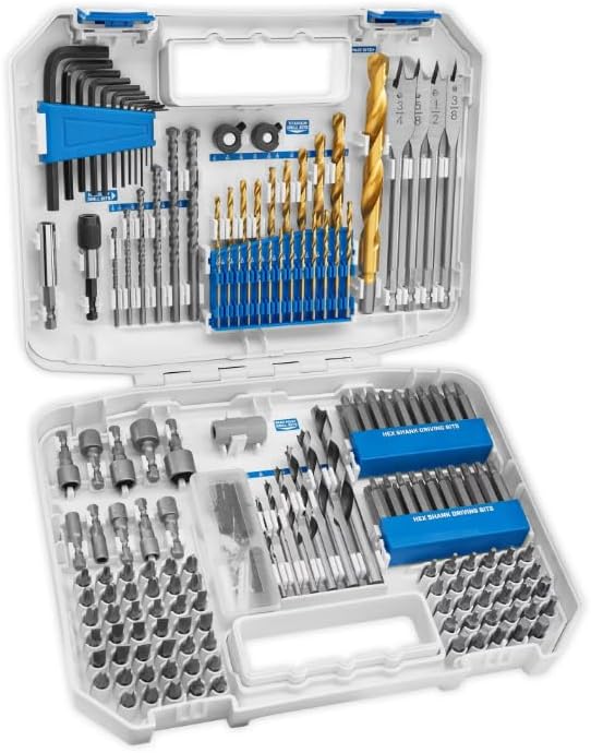 HART 200-Piece Assorted Drill and Drive Bit Set with Storage Case