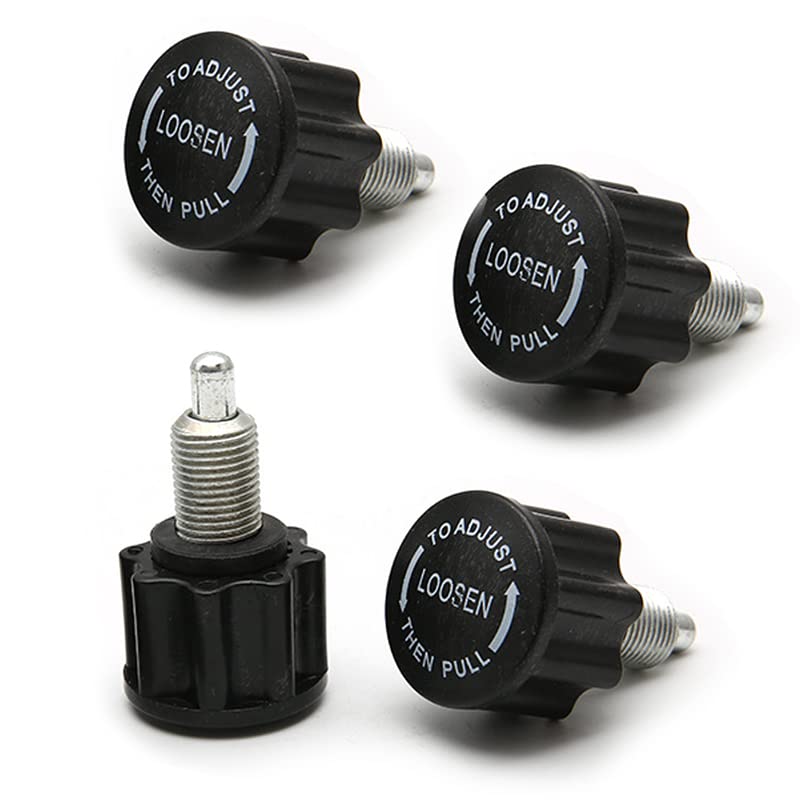 Lot De 2 Boutons De Verrouillage M16 Pour Vélo D’appartement Et équipement Fitness – Visserie Métal, Poignée Plastique