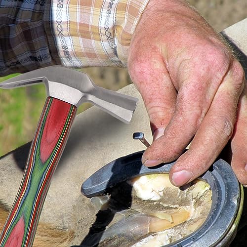 Zlxhdl ZLXHDLP3IYTQ8X2E Blacksmith Hammer,14.65In Steel Composite Wood Blacksmith Forge Forging Tools 16.44 Oz,Colorful Blacksmithing Tools thumb #2