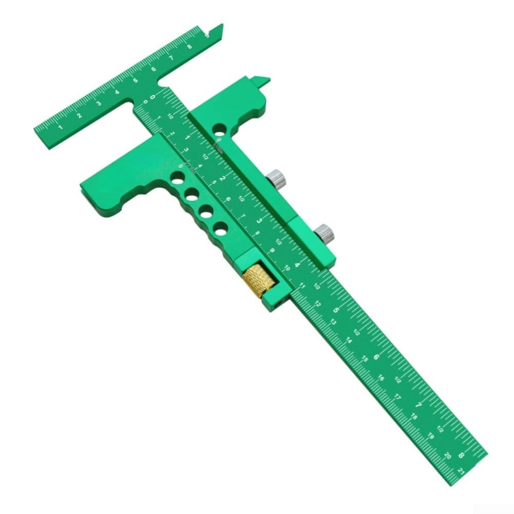 Regla T Deslizante Aluminio, Escala Dual Métrica/Imperial
