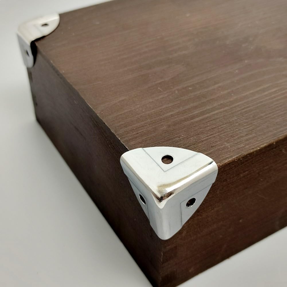 4812PCS Protezioni angolari in metallo per scatole di legno e protezione mobili (4PCS)