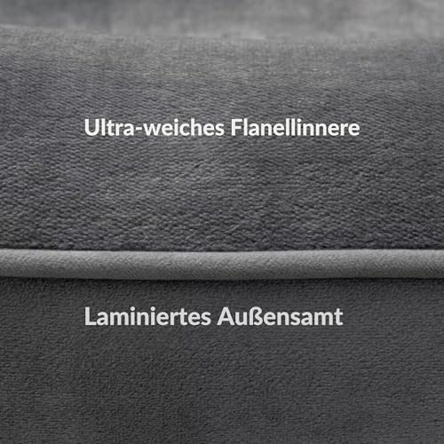 CORTES PETS Orthopädisches Hundebett für Kleine Hunde 61x48 cm -Hundekörbchen - Hundekissen - Waschbar - mit erhöhte Ränder - Hundesofa kleine Hunde – Memory Foam - Wasserfeste Hundebetten