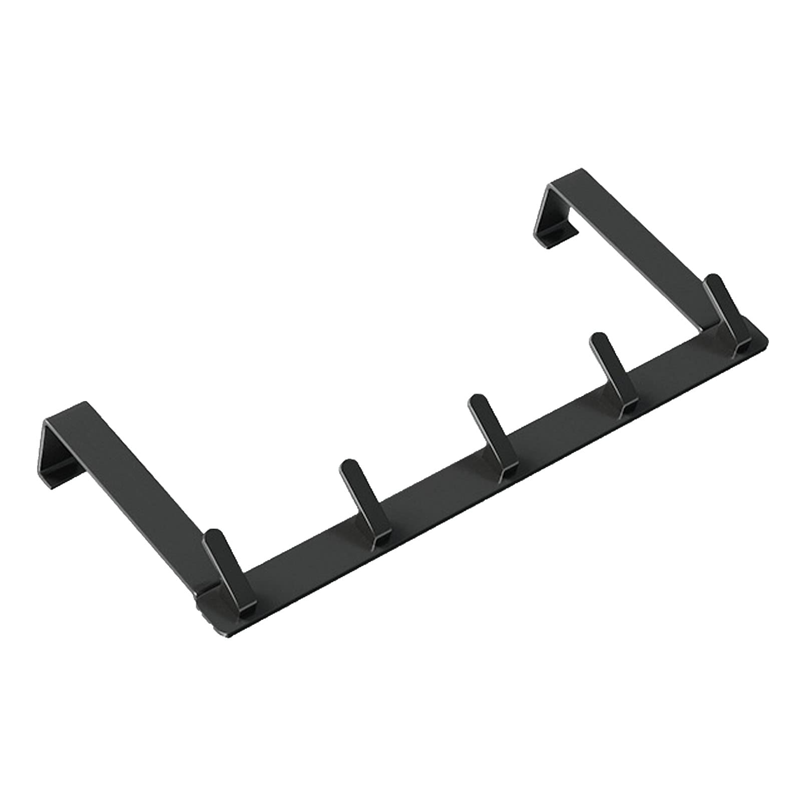 Perchero de puerta con 5 ganchos resistentes para abrigos, chaquetas, bolsos, toallas, ideal para colgar abrigos de dormitorio y entrada