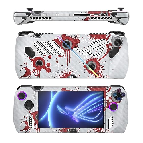 Image of MightySkins Carbon Fiber Skin Compatible with Asus ROG Ally - Bullet Holes | Protective, Durable Textured Carbon Fiber Finish | Easy to Apply
