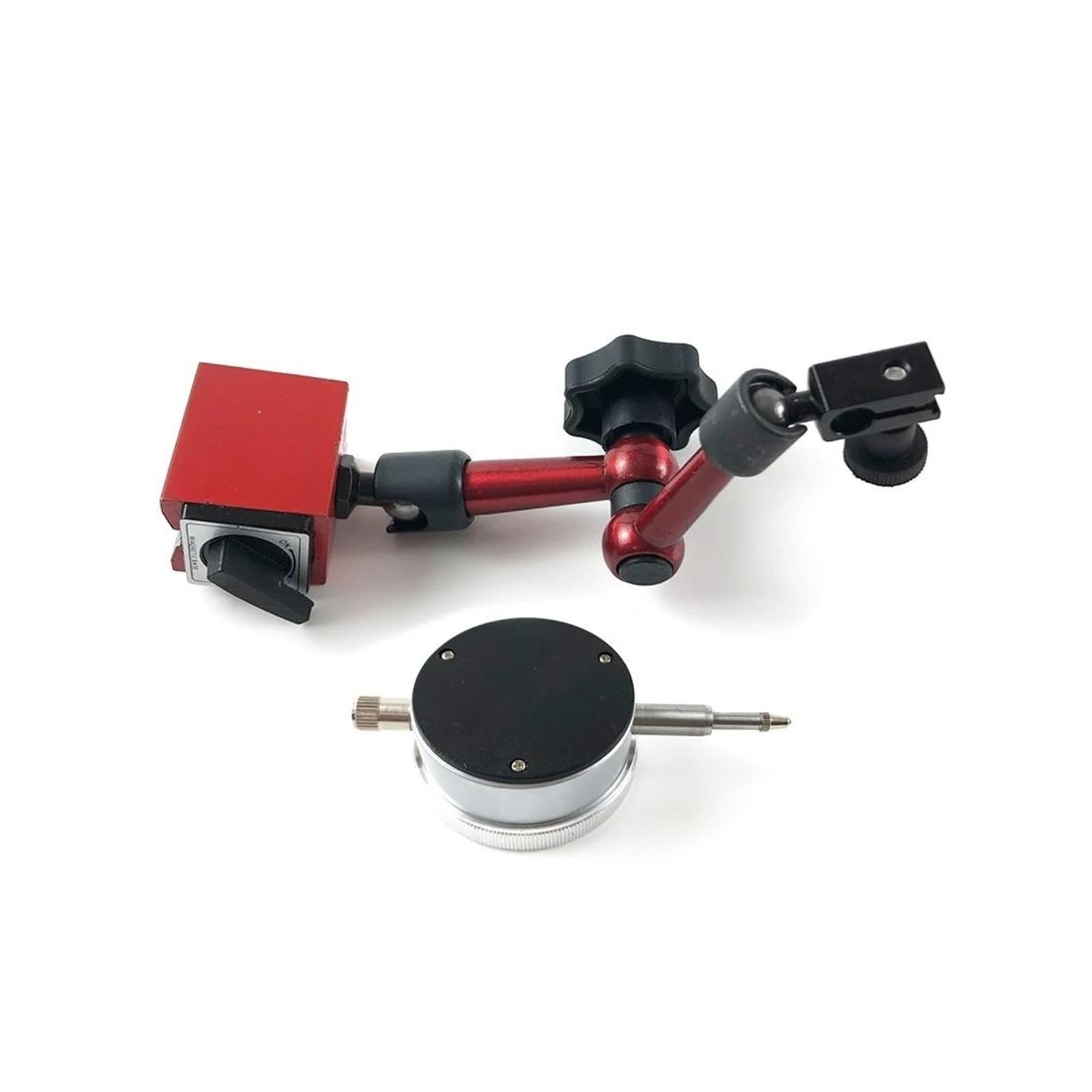 Soporte Magnético para Comparador De Cuadrante Motocicleta, Base para Micrómetro, Herramienta Medición Precisión Universal para Motocross