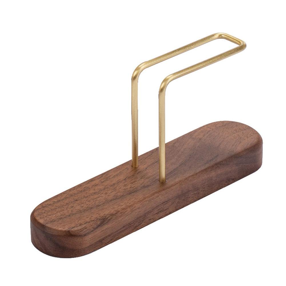 Navaris Scatola Portafiltro caffè Bar - Battifondi Metallo Legno 18x17x11cm Supporto Dosacaffè per Svuotare Pressare Filtro Braccio Macchina caffè
