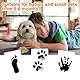 Pfotenabdruck Set Hund Katze, 2 Stück Baby Fussabdruck Set,Hundepfoten Abdruck Machen,Baby Handabdruck und Fußabdruck Set,Hunde Pfotenabdruck Set mit 4 Karten für Hund und Katze Familie Geschenk