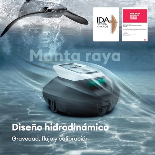 Miniatura 5 de Ultenic Robot Aspirador Piscina Con Control Remoto App, 3 Motores, Recogida Sin Gancho, Robot Limpiafondos Sin Cable, Autoaparcamineto, Trabaja Hasta 90min, 80m
