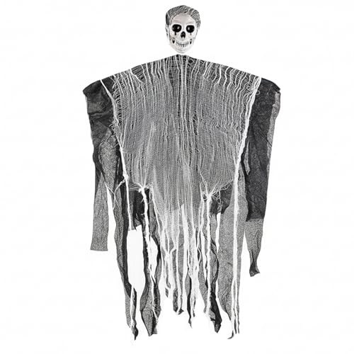 Cbofeixg Decoração de Halloween assustadora jardim exterior, 1 peça Halloween decorações de fantasmas de esqueleto pendente, decoração de Halloween fantasma, terror festa fantasma