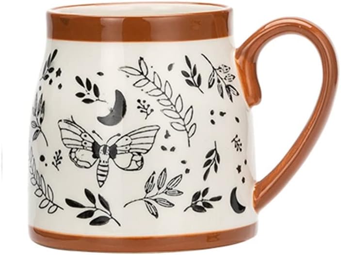 Mug Large Capacity Ceramic Cup Household Coffee Nordic High-Grade Female(D)