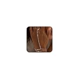 Sterling Silver Dainty Ring Bracelet Hand Chain for Women - 14K Gold Plated&sol;Sterling Silver Layered Adjustable Satellite Bead Paperclip Dot CZ Link Hand Chain Bracelets Non Tarnish Trendy Jewelry Gift