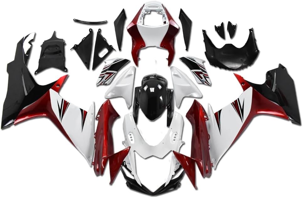 Plastic White Red Fairing Fit for Suzuki 2011-2024 GSXR 600/750 Injection ABS Bodywork New Aftermarket Bodyframe Kit Set GSX-R 600 750 Y063