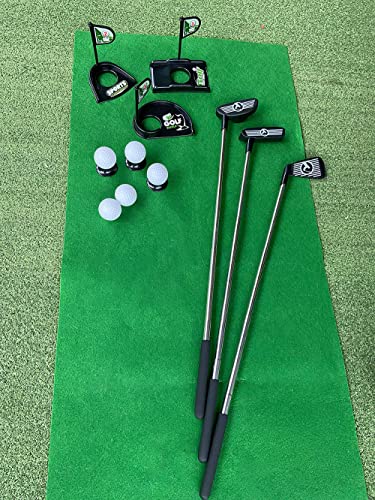 Ssccgym Sports Game Scalable Portable Golf Pro Set Toy with Bag for Kids Clubs Flags Practice Balls Upgraded Junior Golf Training Set