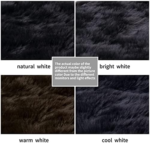 Miniatura 7 de Alfombra de piel sintética para dormitorio, alfombra mullida de pelo suave para sofá, cojín para asiento de sofá, 2x6 pies, alfombra de 2x6 pies,