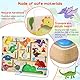 Zocipro Magnetspiel Labyrinth Spielzeug, Montessori Magnetisches für ab 2 3 4 5 6 Jahre Kinder, Zahlen Farben Lernen Sortierspiel, Motorikspielzeug Dinosaurier Geschenk Kinder Mädchen Jungen